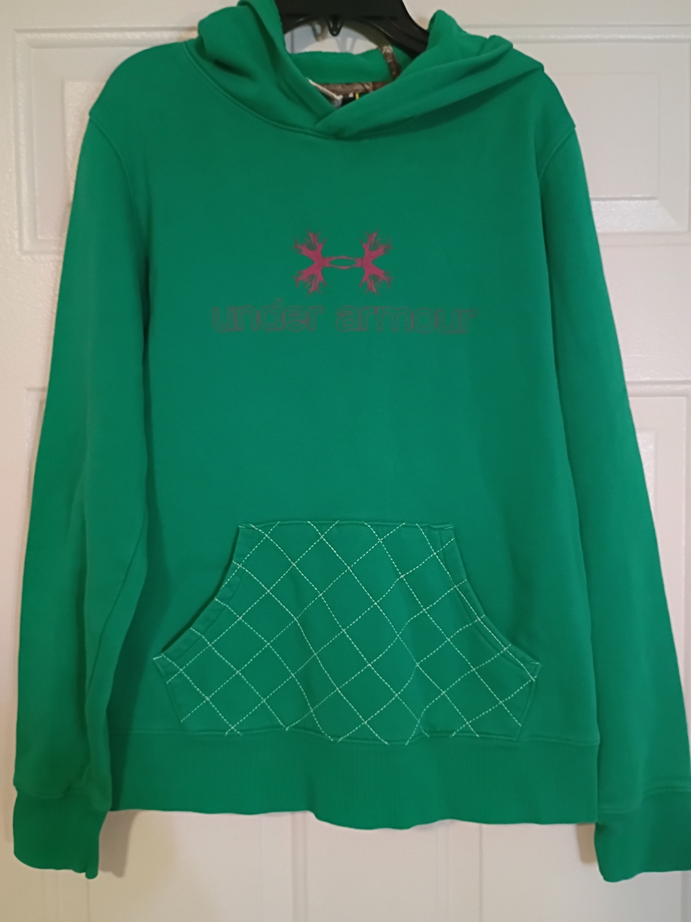 Under Armour Green Hooded Pullover Sweatshirt